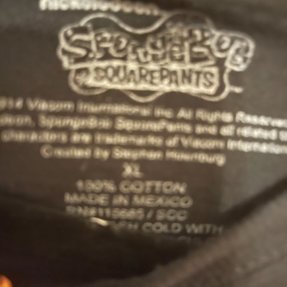 Nickelodeon Spongebob Squarepants & Patrick On A Cat in a Galaxy XL Mens T-shirt - Picture 6 of 7